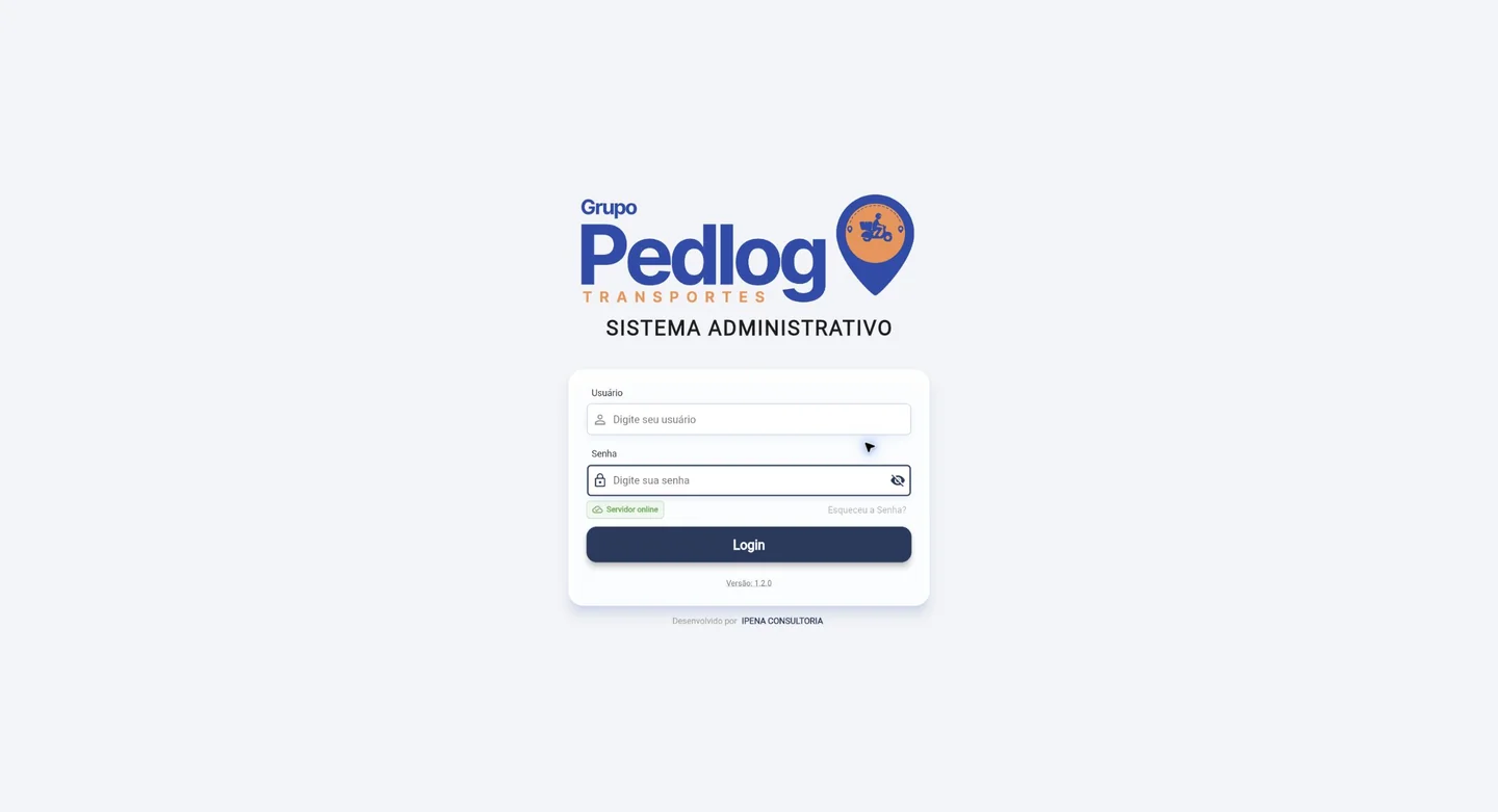 Tela de acesso do ICheck com usuário e senha vazios.